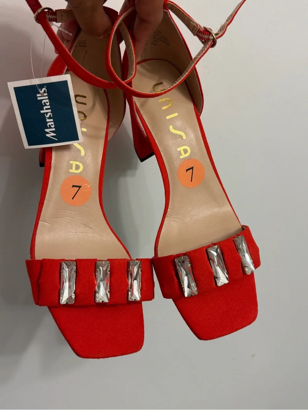 Marshalls Red heels size 7 new